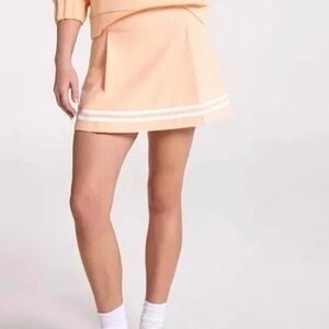 CALIA by Carrie Underwood Peach Mini Skort with White Stripe